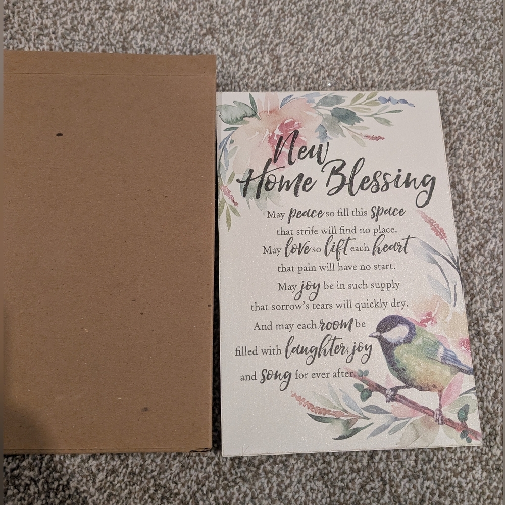 New Home Blessing Decor Sign Wall Plaque Dexsa new in box